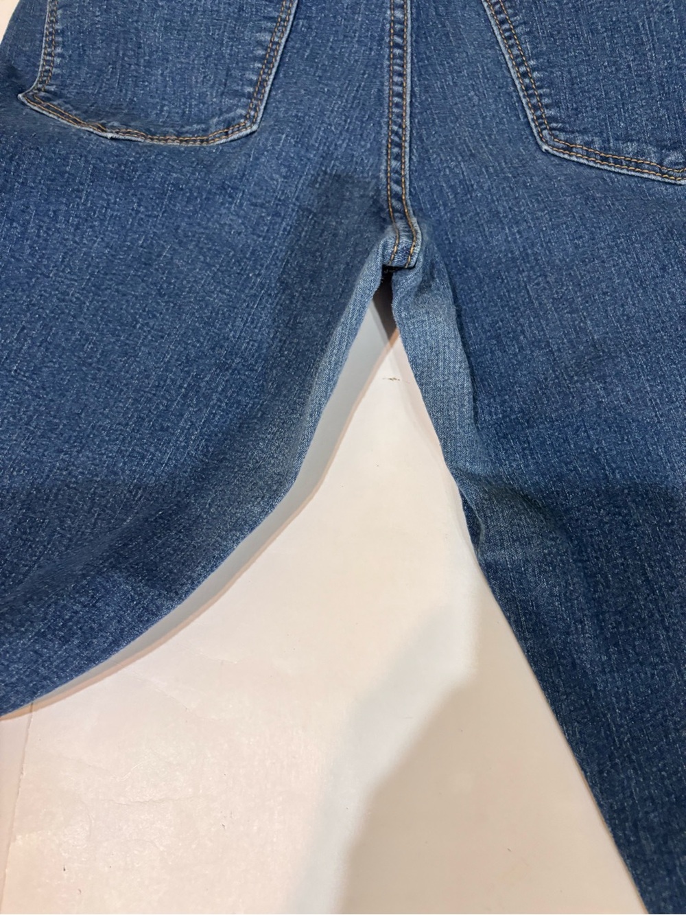 50. Old Navy Women's Skinny Mid Rise Jeans - Dark Blue - Picture 11 of 12
